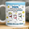 Mug Personnalisé À Effet Imprimé 3D Gonflé – Cadeau Fête des Pères – Cadeau Humoristiques pour Papa – Sans Nous Sans Intérêt