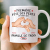 Mug Personnalisé À Effet Imprimé 3D Gonflé – Cadeau Fête des Pères – En Forme De Cœur