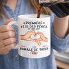 Mug Personnalisé À Effet Imprimé 3D Gonflé – Cadeau Fête des Pères – En Forme De Cœur
