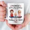Mug Personnalisé À Effet Imprimé 3D Gonflé – Cadeau Fête des Pères – Notre Famille