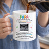 Mug Personnalisé avec Photo – Cadeau Fête des Pères pour Papa – Je Suis Bien Au Chaud
