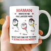 Mug Personnalisé À Effet Imprimé 3D Gonflé – Cadeau Fête des Mères – Cadeau Humoristiques pour Maman – Pe Ne Pas Laisser Papa