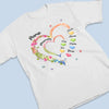 T-Shirt Unisexe Personnalisé – Cadeau Pour Mamie - Cœur Aimant Avec Mamie