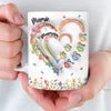 Mug Personnalisé À Effet Imprimé 3D Gonflé – Cadeau pour Maman, Mamie – Son Amour Rayonnant