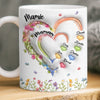 Mug Personnalisé À Effet Imprimé 3D Gonflé – Cadeau pour Maman, Mamie – Son Amour Rayonnant