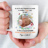 Mug Personnalisé avec Photo – Cadeau Fête des Pères – Je Suis La Plus Chanceuse Du Monde