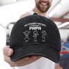 Casquette de baseball en jean délavé personnalisée – Cadeau pour Grand-Père – Ma personne préférée