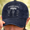 Casquette de baseball en jean délavé personnalisée – Cadeau pour Grand-Père – Ma personne préférée