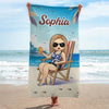 Serviette de Plage Personnalisée – Cadeau pour Famille et Amis – Moments d’été ensemble