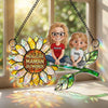 Ornement Suncatcher Tournesol de Fenêtre Personnalisé – Cadeau pour Maman – Meilleure Maman Du Monde