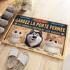 Paillasson Personnalisé – Cadeau Pour Propriétaires D’Animaux, Amoureux des Animaux – Gardez La Porte Fermée