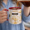 Tasse Personnalisée Bicolore – Cadeau Pour Coiffeur Ou Coiffeuse – Magie Entre Mes Mains
