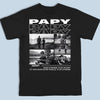 T-Shirt Imprimé Au Dos Personnalisé Photo – Cadeau Pour Papa, Papi – Tu Es Tout Pour Moi