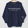 Sweatshirt Ou Hoodie Unisexe Personnalisé Avec Design Sur La Manche - Cadeaux Pour Maman, Grand-Mère - Ma Plus Belle Personne
