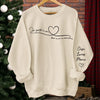 Sweatshirt Ou Hoodie Unisexe Personnalisé Avec Design Sur La Manche - Cadeaux Pour Maman, Mamie - Je Porte Mon Sur Ma Manche