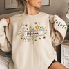 Sweatshirt Ou Hoodie Unisexe Personnalisé Avec Design Sur La Manche - Cadeaux Pour Maman, Grand-Mère - Le Doux Jardin De Maman