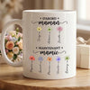 Tasse Personnalisée – Cadeau Pour Maman, Mamie – Nos Petites Fleurs