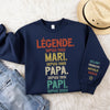 Sweatshirt Ou Hoodie Unisexe Personnalisé Avec Design Sur La Manche - Cadeaux Pour Papa, Grand-Père - Mon Cœur T’appartient