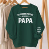 Sweatshirt Ou Hoodie Unisexe Personnalisé Avec Design Sur La Manche - Cadeaux Pour Papa, Grand-Père - Mon Bonheur M’appelle Papa
