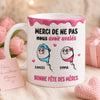 Mug Personnalisé À Effet Imprimé 3D Gonflé – Cadeau Fête des Mères – Cadeau Humoristiques pour Maman – Merci De Nous Avoir Gardés