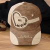 Personnalisée Casquette Classique – Cadeau Pour Papa, Papy – Son Rythme Cardiaque