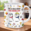 Mug Personnalisé à Effet 3D Gonflé – Cadeau Fête des Pères – Cadeau Humoristiques pour Papa – Les Mini Versions De Papa