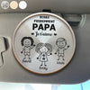 Clip de pare-soleil personnalisé – Cadeau pour papa – Prends garde en roulant