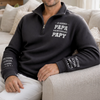 Sweat Unisexe Personnalisé Quart Zip – Cadeau Pour Papa, Papi – Le Meilleur Papa Devient Papi