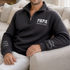 Sweat à Col Zippé Unisexe Personnalisé – Cadeau pour Papa, Papy – Papa Légendaire Depuis