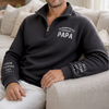 Sweat Unisexe Personnalisé Quart Zip – Cadeau Pour Papa, Papi – Mes Personnes Préférées M’appellent