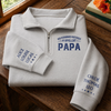 Sweat à Col Zippé Unisexe Personnalisé – Cadeau pour Papa, Papy – Papa rend chaque instant plus beau