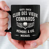 Mug Noir Personnalisé – Cadeau Rigolo pour Homme – Membre à vie