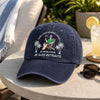 Casquette De Baseball En Jean Délavé Personnalisée – Cadeau Pour Retraités – Zéro Stress, Plus D’apéro