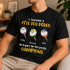 T-shirt unisexe, Hoodie personnalisé – Cadeau Rigolo pour Papa – Fête des Pères – De la part de ton petit champion