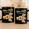 Mug Noir Personnalisé – Cadeau Pour Papa, Papy – Meilleur Papa Du Monde