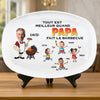 Planche De Grill Personnalisée Avec Photo – Cadeau Humoristiques Pour Papa, Papi – Plateau De Grilles Unique