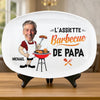 Planche De Grill Personnalisée Avec Photo – Cadeau Humoristiques Pour Papa, Papi – L'équipe barbecue De Papa