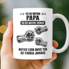 Mug Personnalisé à Effet 3D Gonflé – Cadeau Fête des Pères pour Papa, Papy – Tu Es Notre Héros