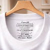 T-Shirt À Impression Intérieure Personnalisée – Cadeau Fête des Pères pour Fils – Fier Que Mon Enfant Ait Grandi
