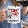 Mug Personnalisé – Cadeau Fête des Pères, Humoristique Pour Beau-Père – Merci De Supporter Ma Mère