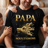 T-shirt unisexe, Hoodie personnalisé – Cadeau Fête des Pères pour Papa, Papi – Mon Héros Pour Toujours
