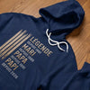 T-shirt unisexe, Hoodie personnalisé – Cadeau Fête des Pères pour Papa, Papi – La Légende D'une Famille