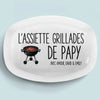 Assiette De Barbecue Personnalisé – Cadeau pour Papa – Le Patron Du BBQ