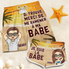 Shorts de Bain Personnalisé – Cadeau pour Couple – La Belle et le Chanceux