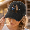 Casquette De Baseball En Jean Délavé Personnalisée – Cadeau Pour Amoureux Des Chevaux – Suivez toujours vos rêves