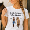 T-shirt unisexe, Hoodie personnalisé – Cadeau Pour Amoureux Des Chevaux – Mon cœur marche à mes côtés