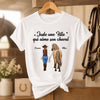T-shirt unisexe, Hoodie personnalisé – Cadeau Pour Amoureux Des Chevaux – Mon cœur marche à mes côtés