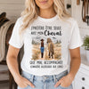 T-shirt unisexe, Hoodie personnalisé – Cadeau Pour Amoureux Des Chevaux – Le bonheur a quatre sabots