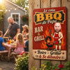 Panneau Métallique Personnalisé avec Photo – Cadeau Pour Papa, Papy – Le Roi Du Barbecue