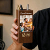 Pot à Crayons Personnalisé avec Horloge et Photo – Cadeau pour Papa – Papa Rend la Vie Extraordinaire